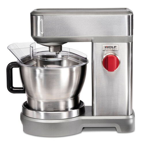 Wolf Gourmet Stand Mixer (box includes red, black & s/s knobs)