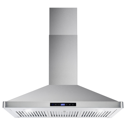 COSMO Cosmo Ductless Wall Mount Range Hood, Stainless Steel, Permanent Filter, 36"