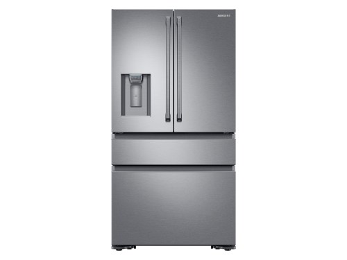 Samsung 23 cu. ft. Capacity Counter Depth 4-Door French Door Refrigerator with Polygon Handles
