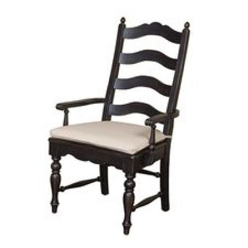 La-Z-Boy Homecoming Pine Ladderback Arm Chair Black