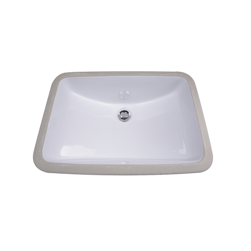 Nantucket Sinks Nantucket Sinks 18 Inch X 12 Inch Glazed Bottom Undermount Gb-18X12-W Rectangle Ceramic Sink In White