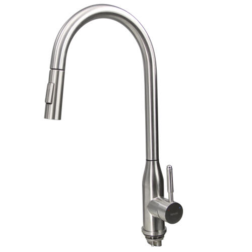 Nantucket Sinks Nantucket Sinks Kf-Pd18-Ss Goose Neck Pull-Down Faucet With Modernl Styling