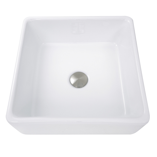 Nantucket Sinks Nantucket Sinks Square White Vessel Sink Nsv107A
