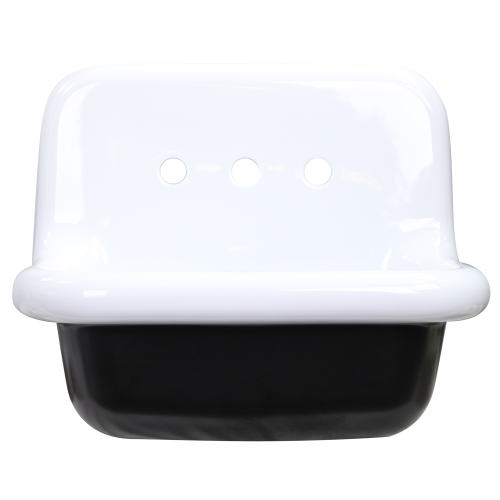 Nantucket Sinks Nantucket Sinks Fireclay Utility Sink In Black/White