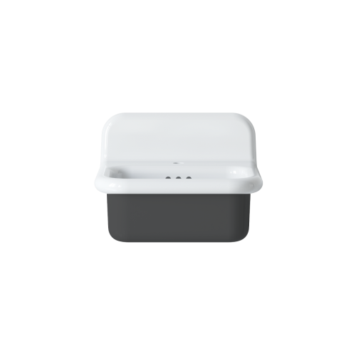 Nantucket Sinks Nantucket Sinks Fireclay 30'S Style Sink In White With A Black Bottom