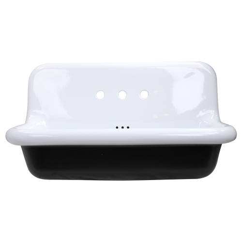 Nantucket Sinks Nantucket Sinks Fireclay Utility Sink In Black/White