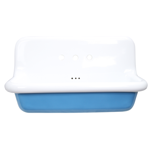 Nantucket Sinks Nantucket Sinks Fireclay Utility Sink In Blue/White