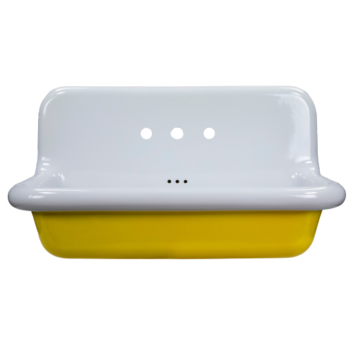 Nantucket Sinks Nantucket Sinks Fireclay Utility Sink In Yellow/White