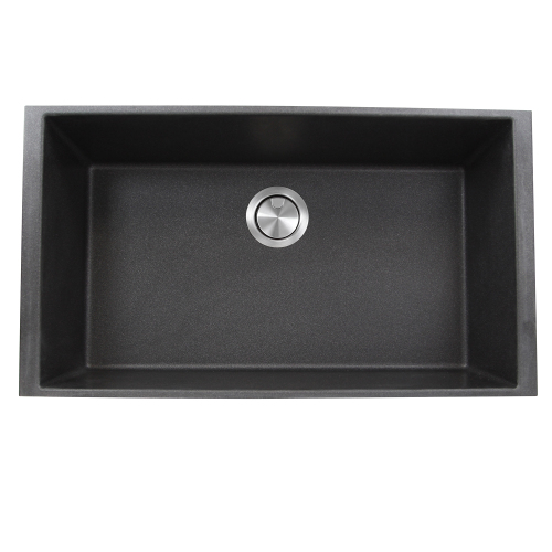 Nantucket Sinks Nantucket Sinks 33-Inch Undermount Granite Composite Sink In Black