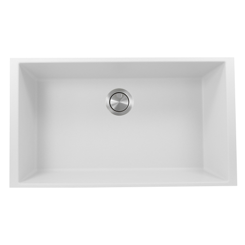 Nantucket Sinks Nantucket Sinks 33-Inch Undermount Granite Composite Sink In White