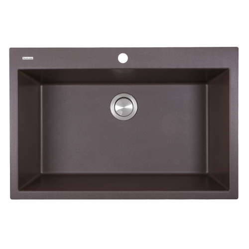 Nantucket Sinks Nantucket Sinks 33-Inch Dual-Mount Granite Composite Sink In Brown