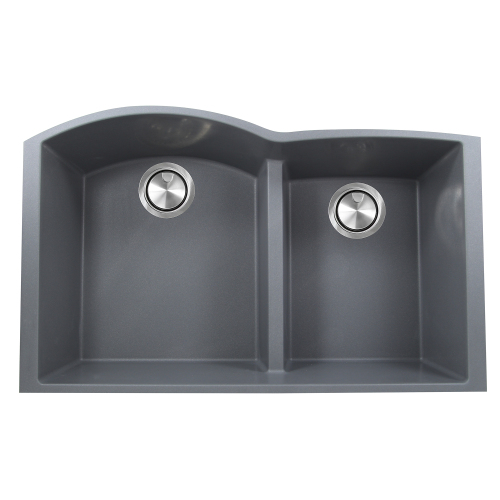 Nantucket Sinks Nantucket Sinks 60/40 Double Bowl Undermount Granite Composite Titanium