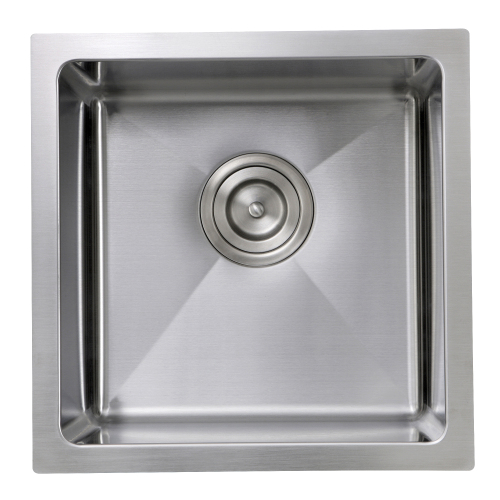 Nantucket Sinks Nantucket Sinks' Sr1515 - 15 Inch Pro Series Square Undermount Small Radius Stainless Steel Bar/Prep Sink