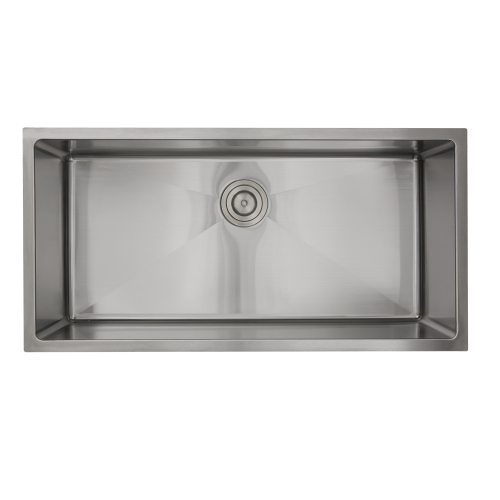 Nantucket Sinks Nantucket Sinks' Sr3618-16 - 36 Inch Pro Series Oversized Large Rectangle Single Bowl Undermount Small Radius Corners  Stainless Steel Kitchen Sink.