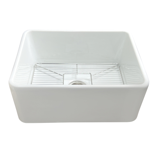 Nantucket Sinks Nantucket Sinks 24 Inch Fireclay Farmhouse Kitchen Sink T-Fcfs24