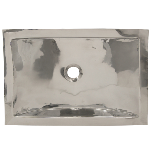 Nantucket Sinks Nantucket Sinks  Stainless Steel Rectangle Undermount Bathroom Sink Without Overflow