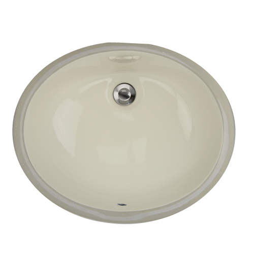 Nantucket Sinks Nantucket Sinks  17 Inch X 14 Inch Undermount Ceramic Sink In Bisque Um-17X14-B-K